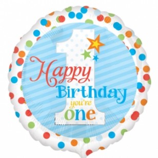 You're One Happy Birthday Star Balloon